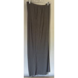 Retreat Rhonda Shear Women's Grey Side Slit Loungewear Pants Pockets NEW 3X